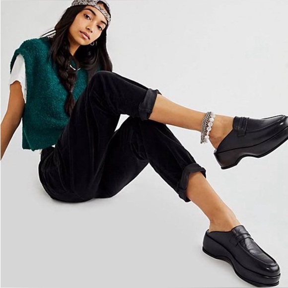 FREE PEOPLE Winston Platform Loafer Mules - Picture 2 of 10